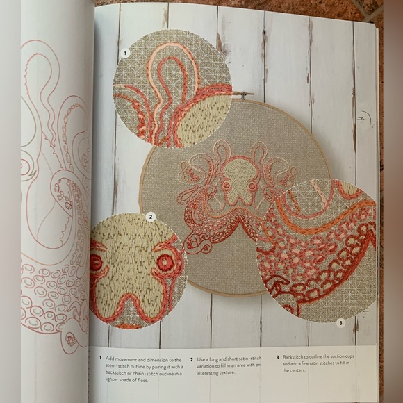 Coloring with Tread stitching a whimsical world with hand embroidery. Tula pink - Picture 3 of 4